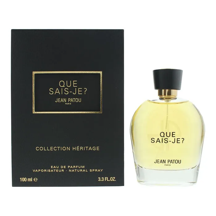 Jean Patou Collection Heritage Que Sais Je